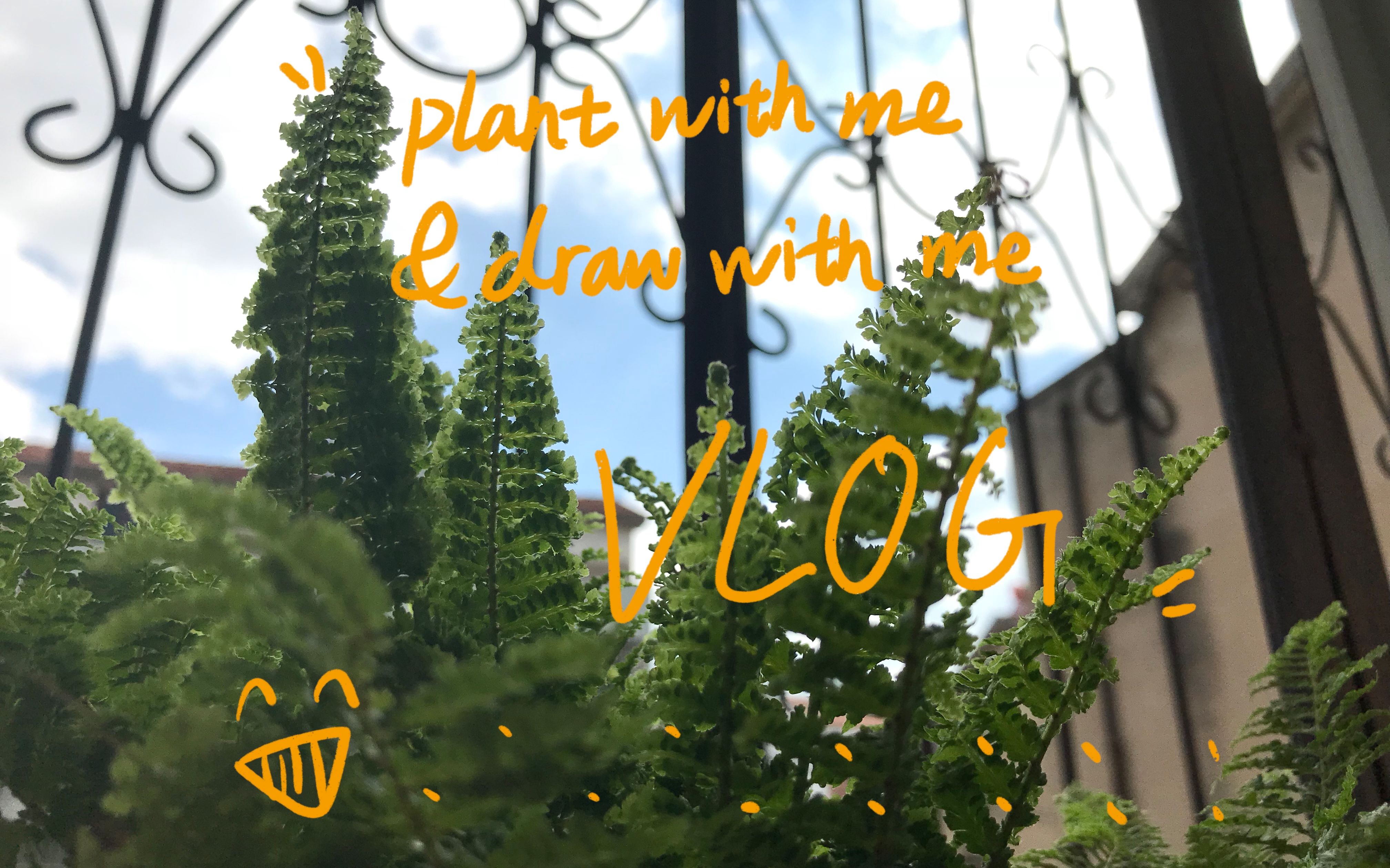 vlog日常拆快递波斯蕨ipadpro绘画71ins风小植物