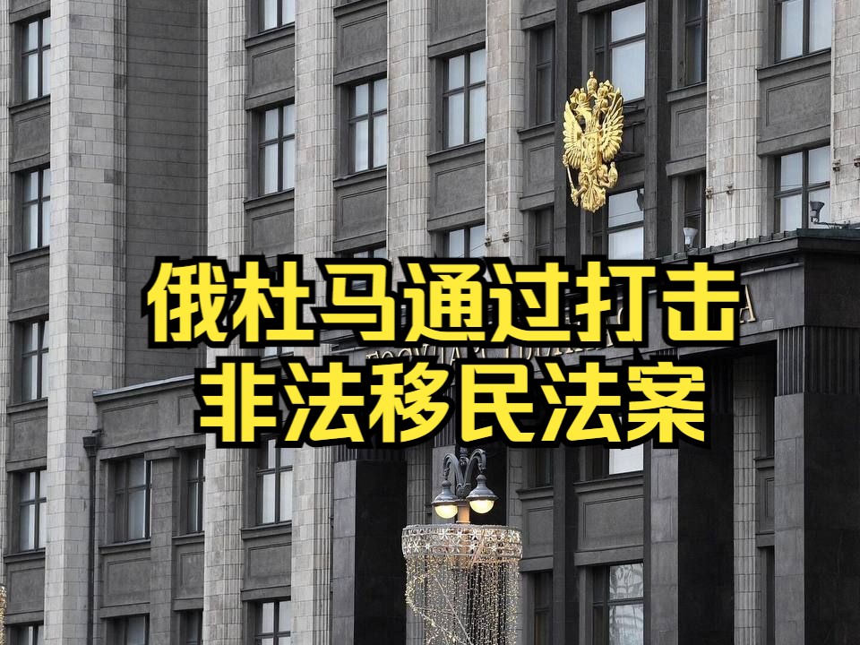 俄国家杜马一读通过对组织非法移民行为的更严厉处罚法案哔哩哔哩bilibili