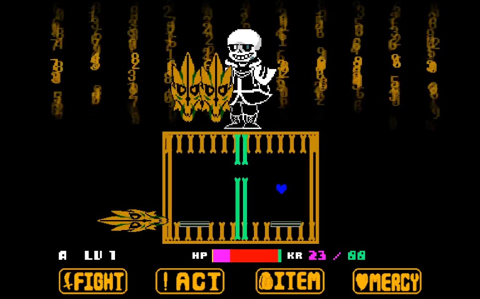 【numbertale】数字传说sans一阶段四药通关!