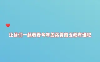 盖洛普 搜索结果 哔哩哔哩 Bilibili