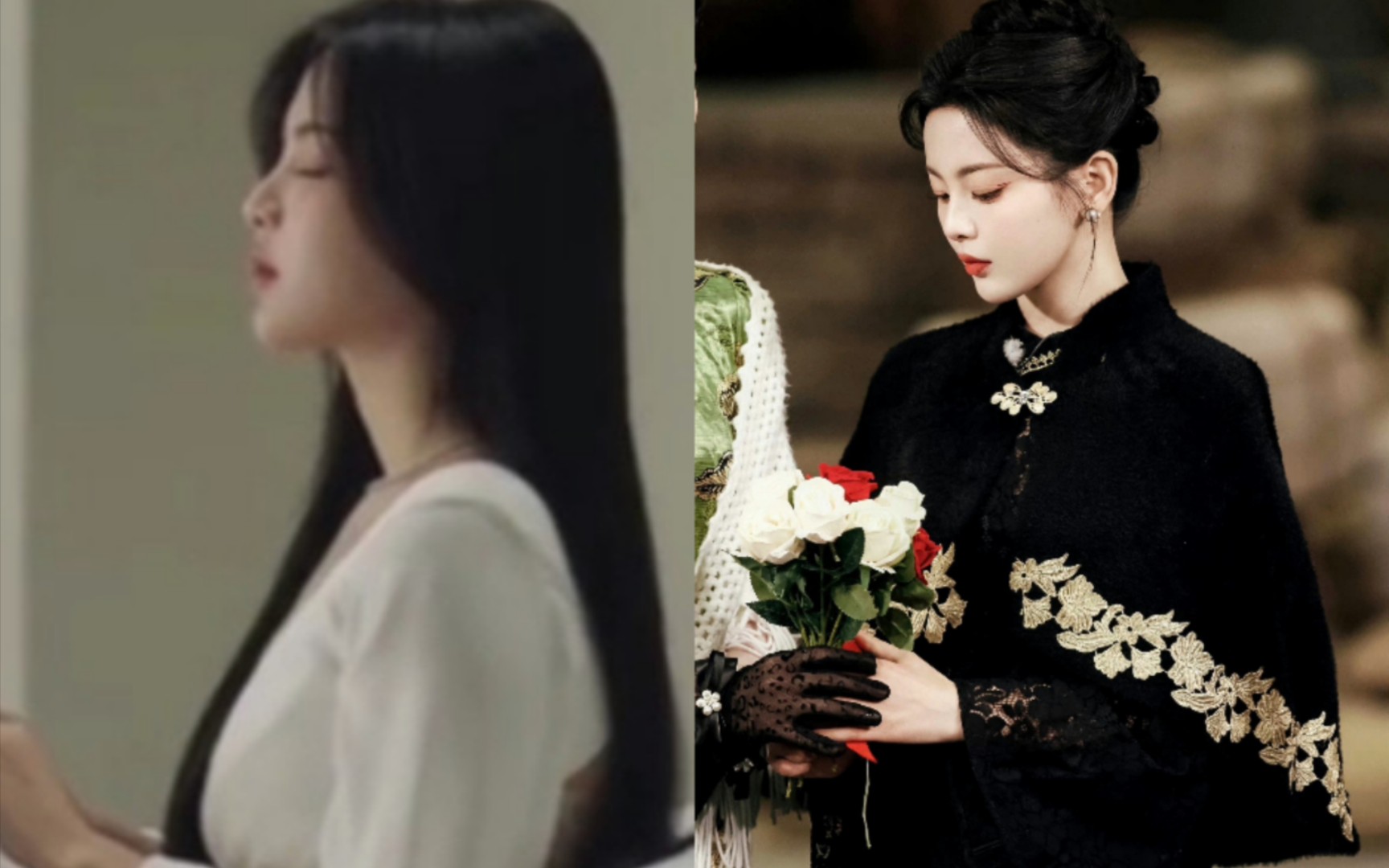 杨超越主打一个反差,温柔大姐姐和清冷民国大小姐!