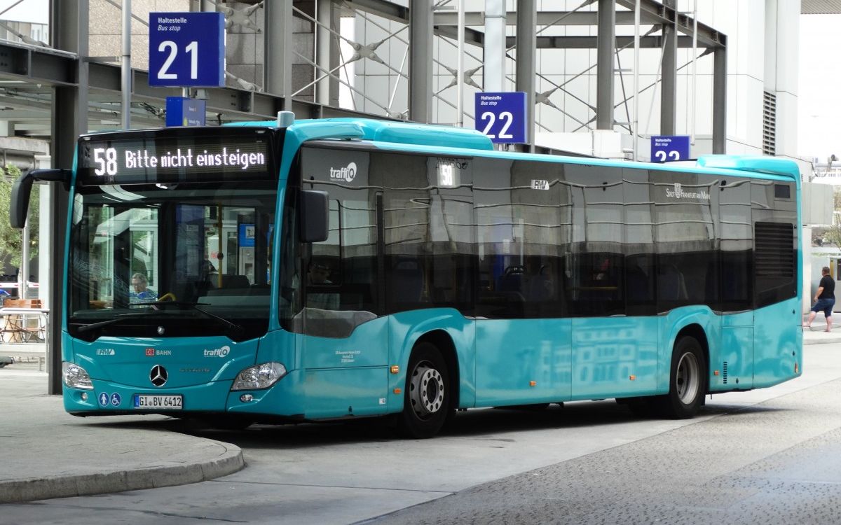 德国9990法兰克福的巴士随拍