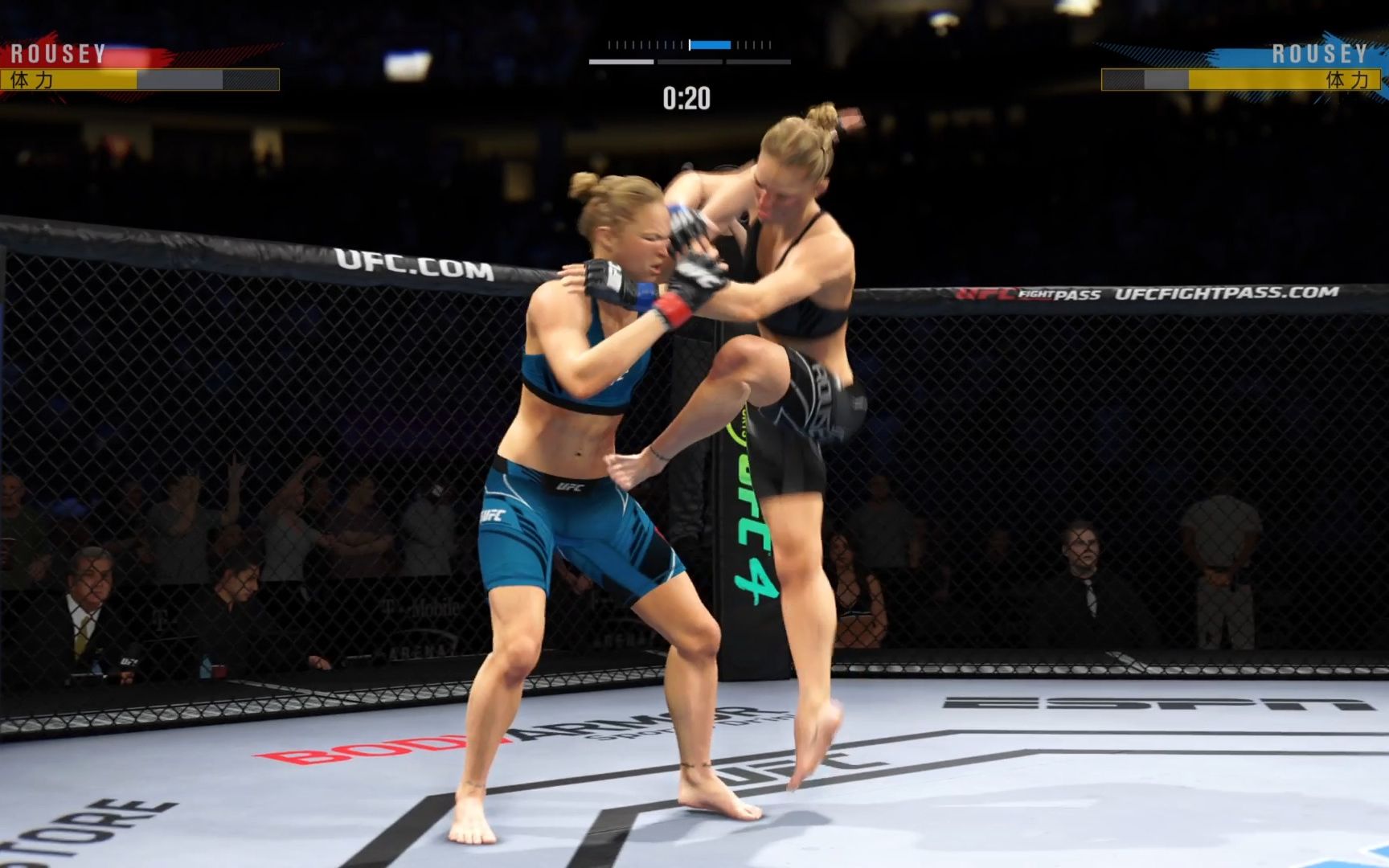 ufc4 自定义立即战斗 女子雏量级 隆达罗西 vs 隆达罗西