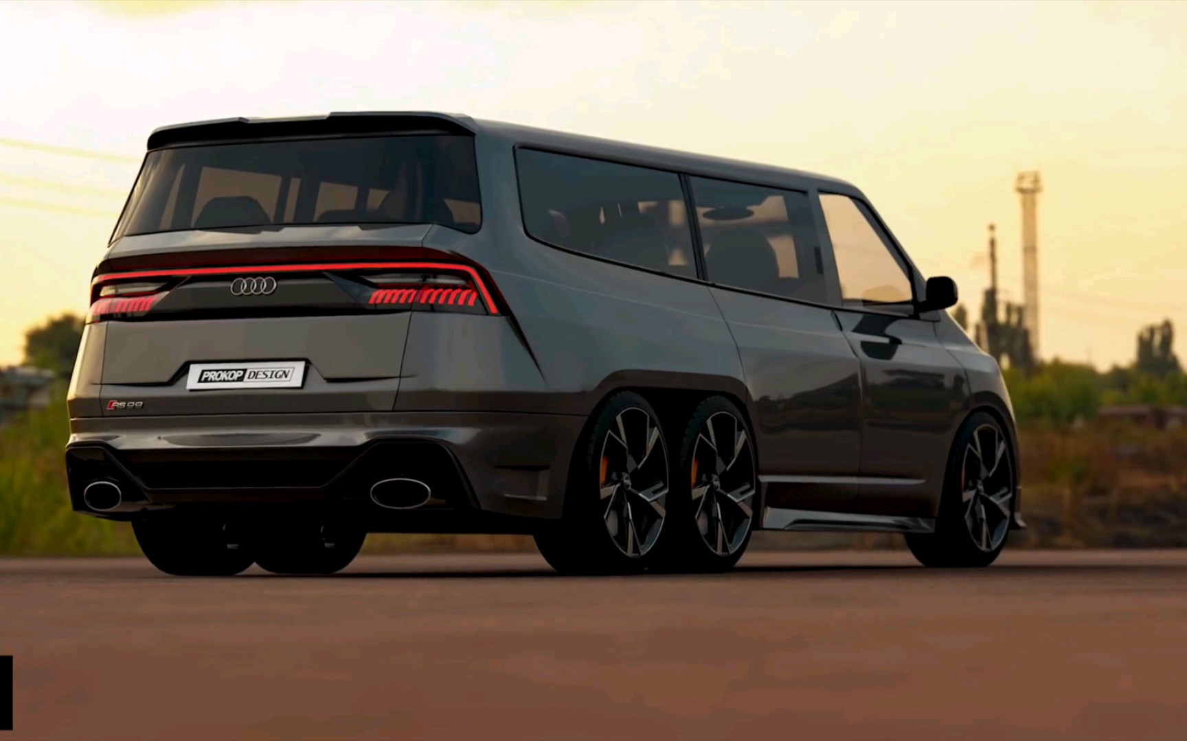 你见过6轮的奥迪吗?奥迪rs99.