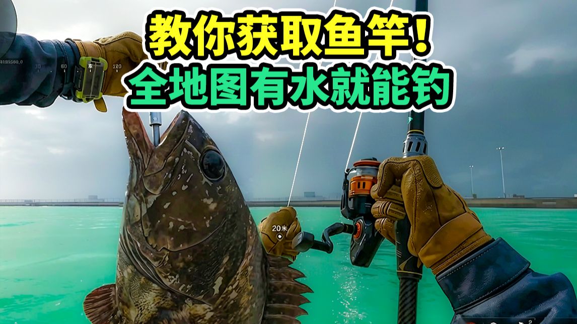 新版本必拿免费鱼竿！全地图所有水都能钓鱼！【三角洲行动】