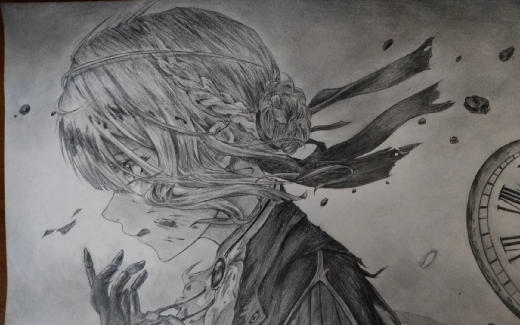 爱究竟为何物---《紫罗兰永恒花园》手绘-薇尔莉特--ヴァイオレット