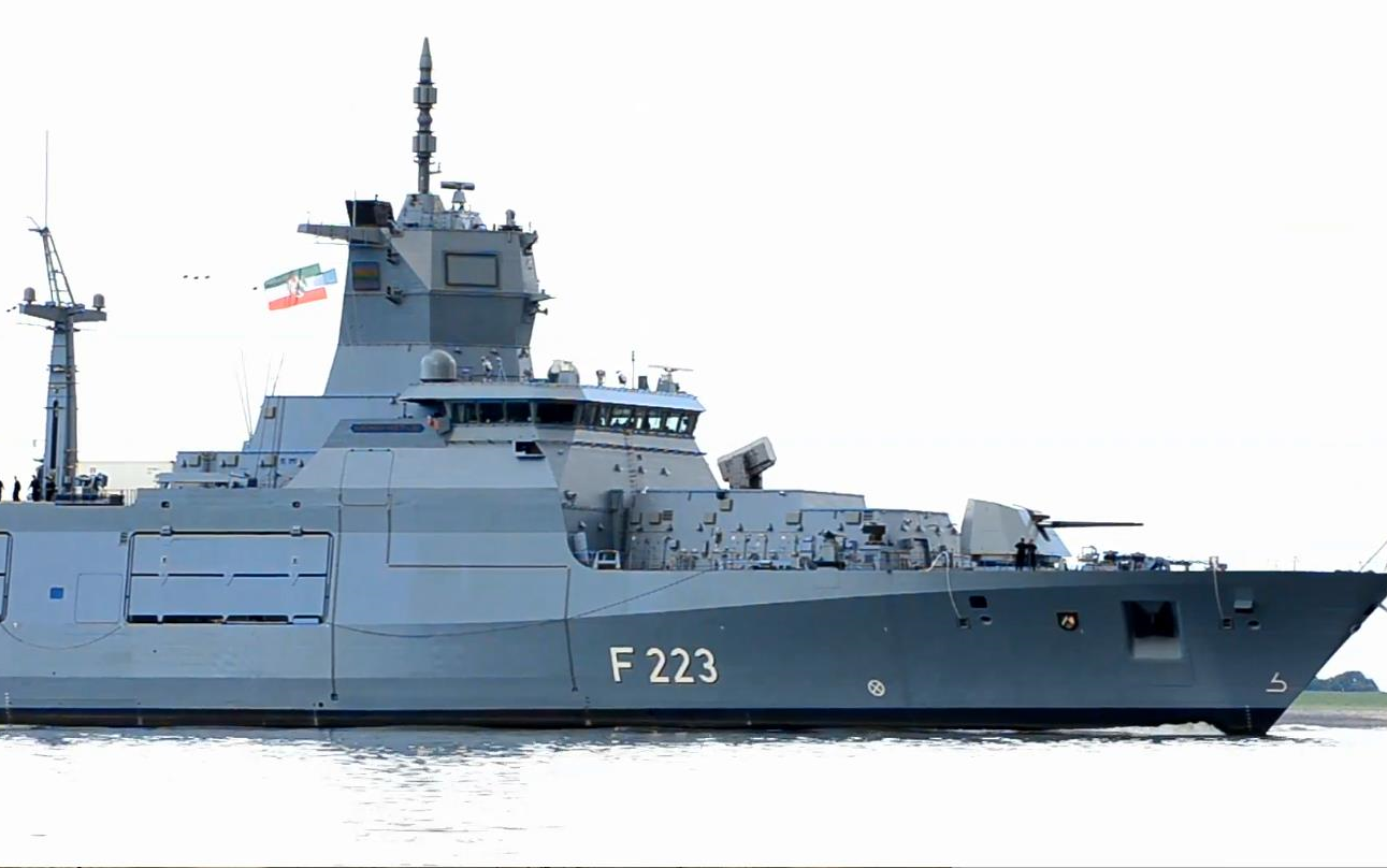 德国海军f125型巴登符腾堡级护卫舰2号舰北莱茵威斯特法伦号f2232017
