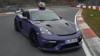 Download Video: 保时捷718 GT4 RS Manthey-Kit纽北赛道媒体圈速7分12秒87