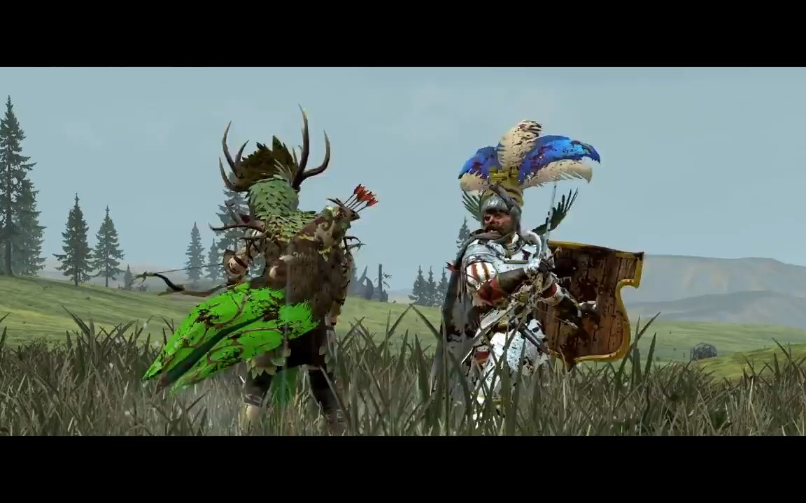 战锤2全面战争电影木精灵抵抗帝国进攻