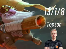 Video herunterladen: 【topson第一视角】绝活中单火枪，无解发育，速通顶分局！