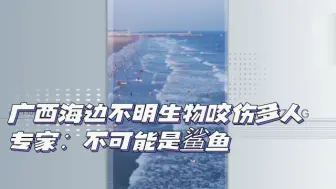 下载视频: 广西海边不明生物咬伤多人 专家：不可能是鲨鱼