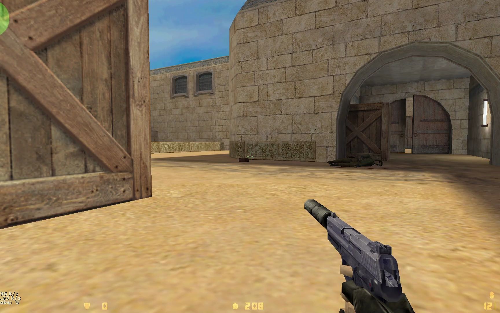 当一个小萌新来到了cs1.6(沙漠2 警)