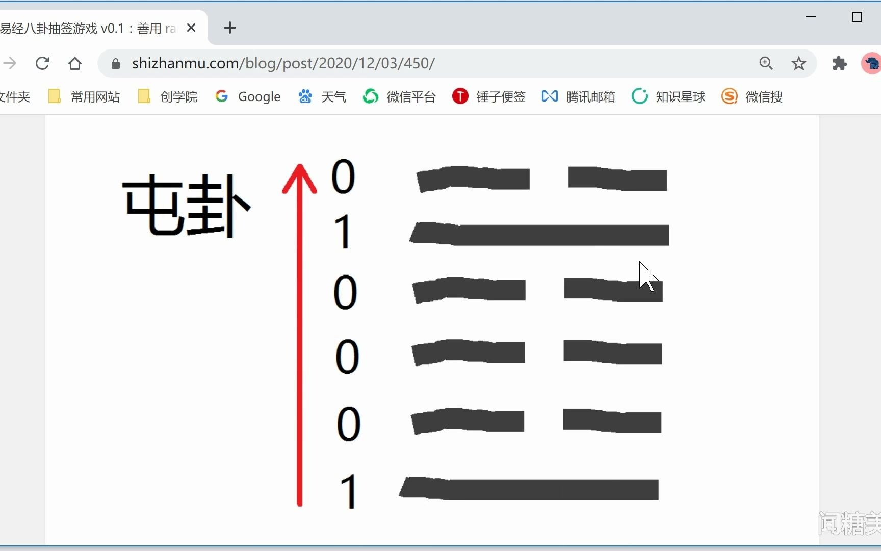 易经八卦抽签游戏:文字版哔哩哔哩bilibili