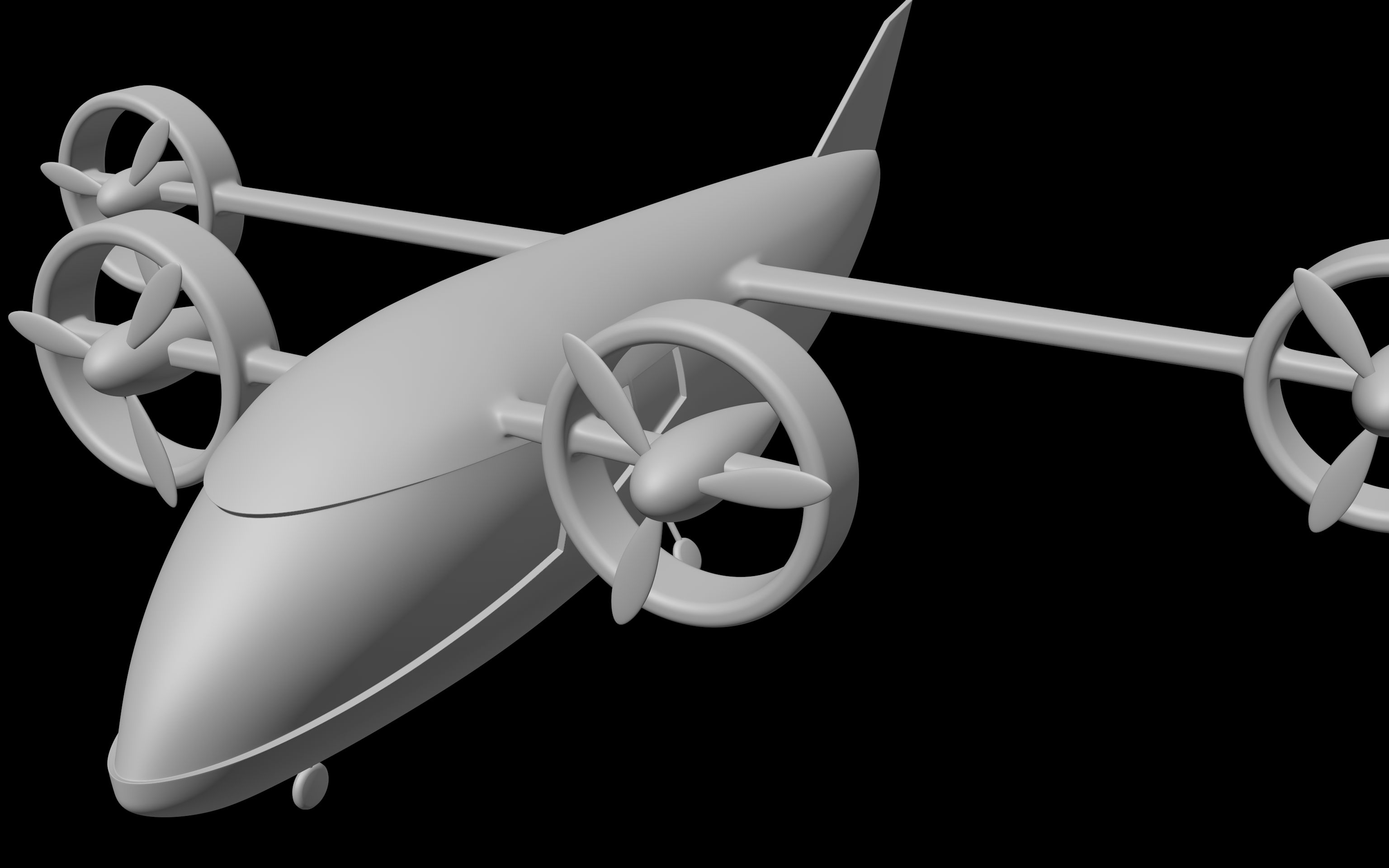 c4d建模教程小飞机5