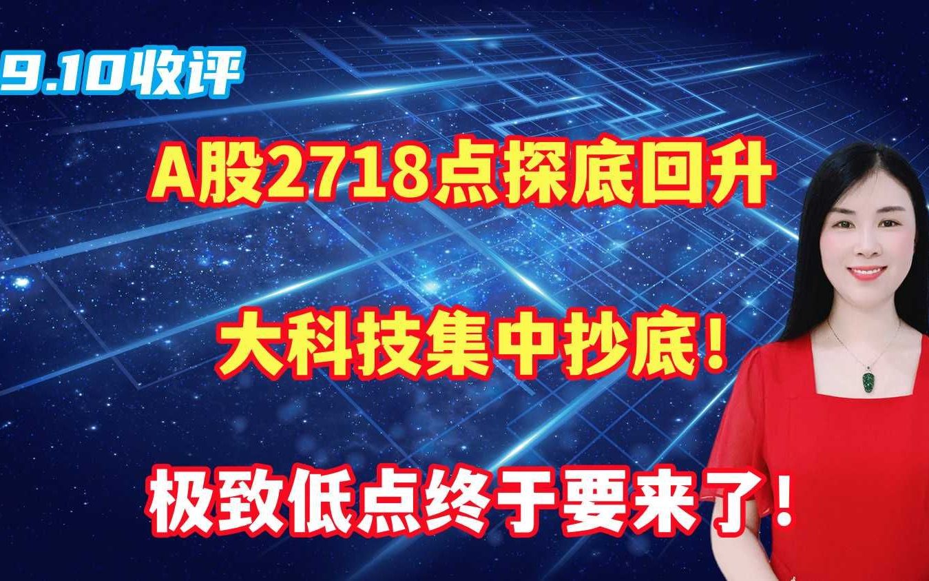 A股2718点探底回升,大科技集中抄底!极致低点终于要来了!哔哩哔哩bilibili