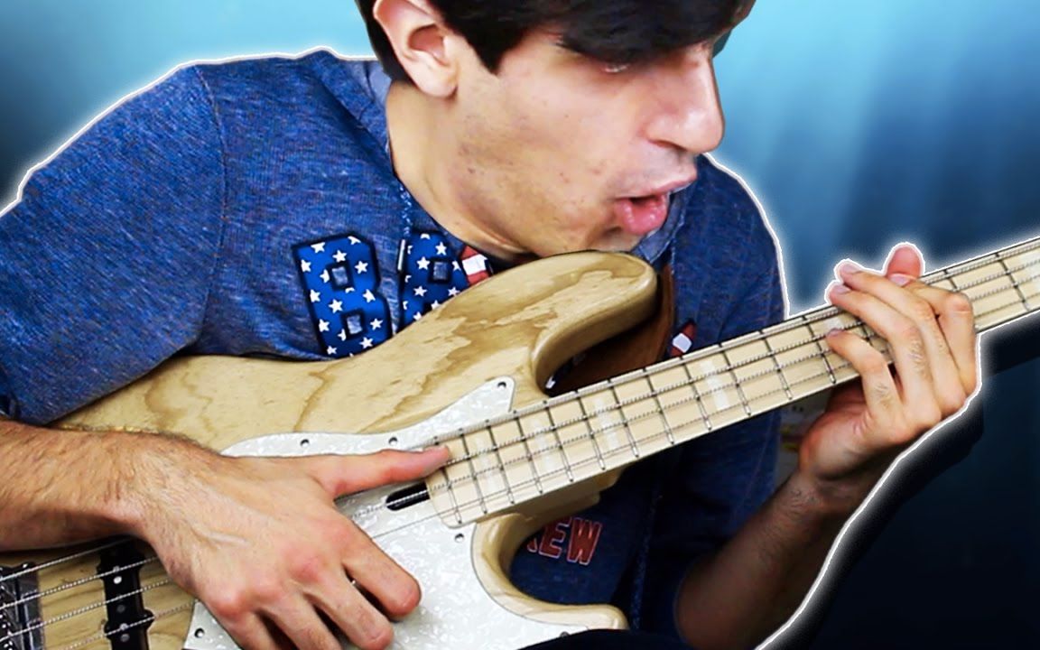 【bass】普通的funk slap贝斯solo【davie504】