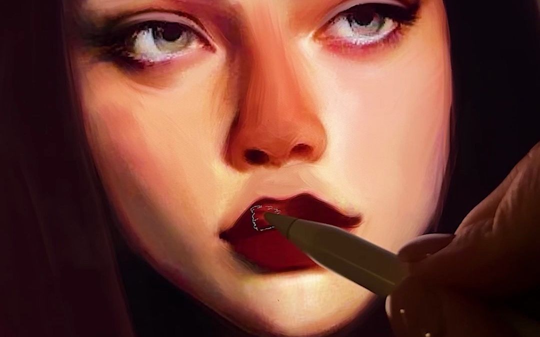 人像厚涂欧美风的画法