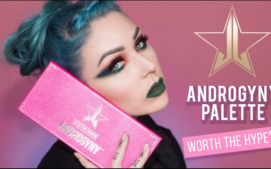 kristenleannejeffreestar雌雄同体眼影盘化妆教程