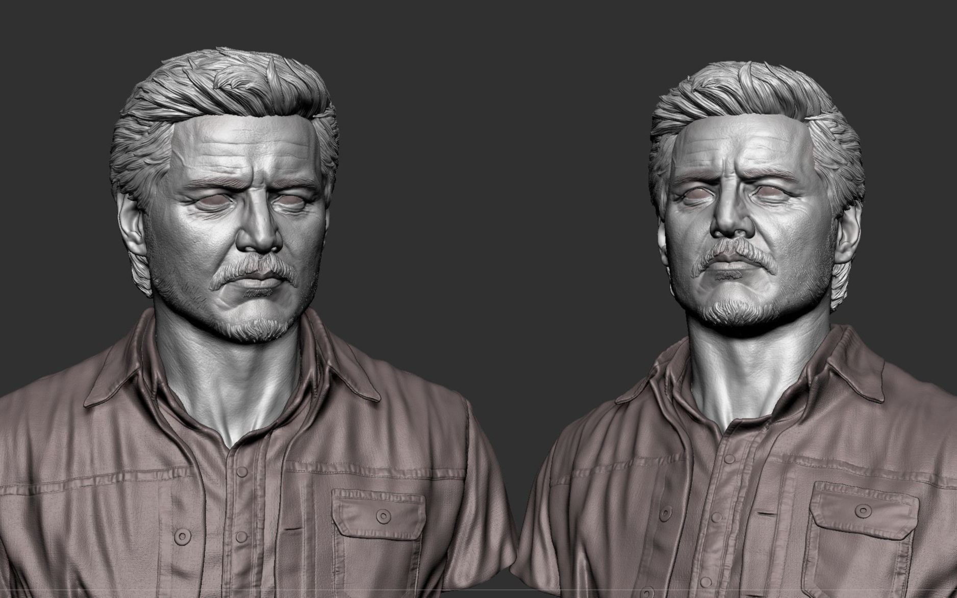 zbrush男头雕塑雕刻参考资料,zbrush雕刻资料