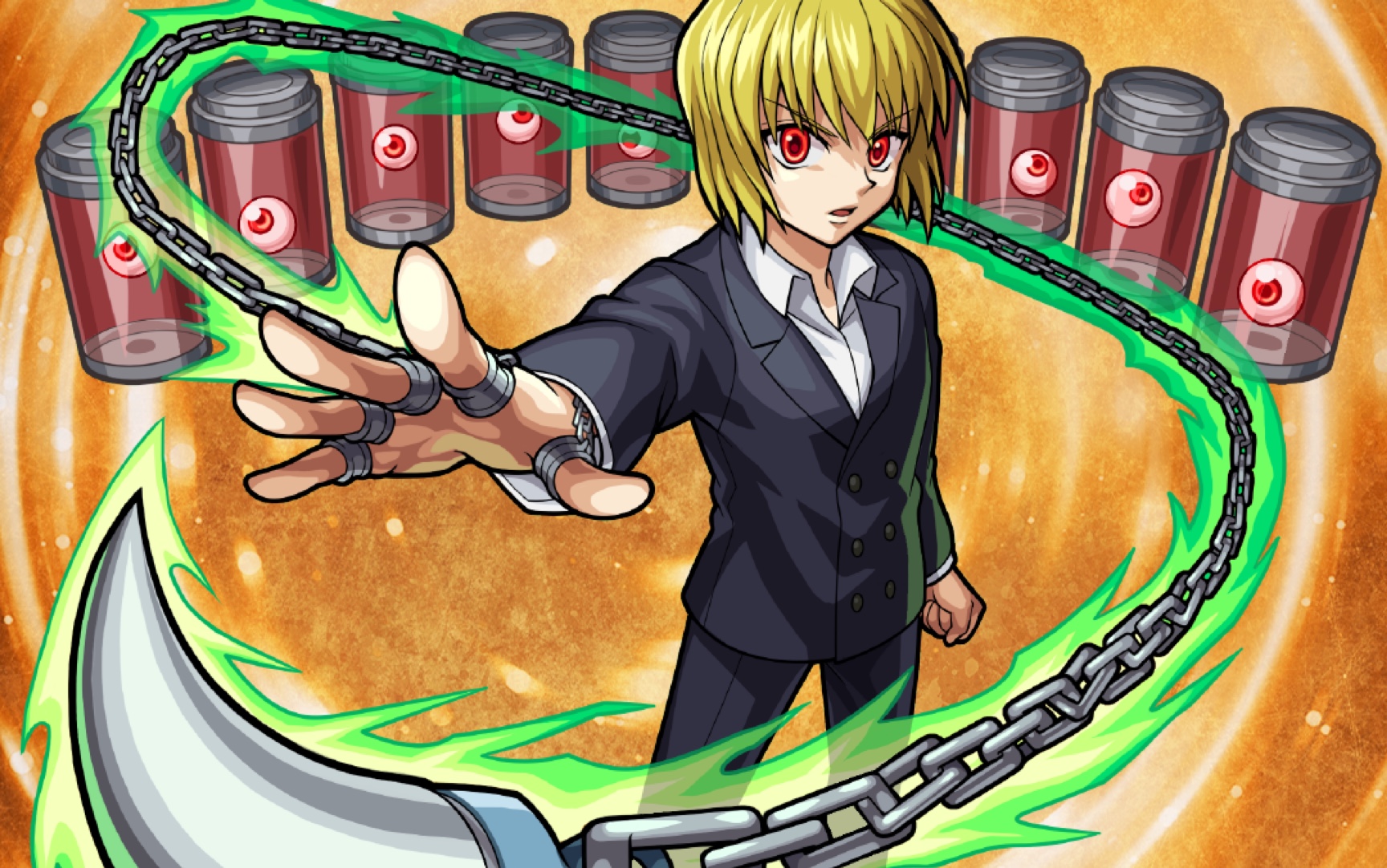 怪物弹珠国服绿色闪光红眼恶魔虐杀禁忌之狱4层