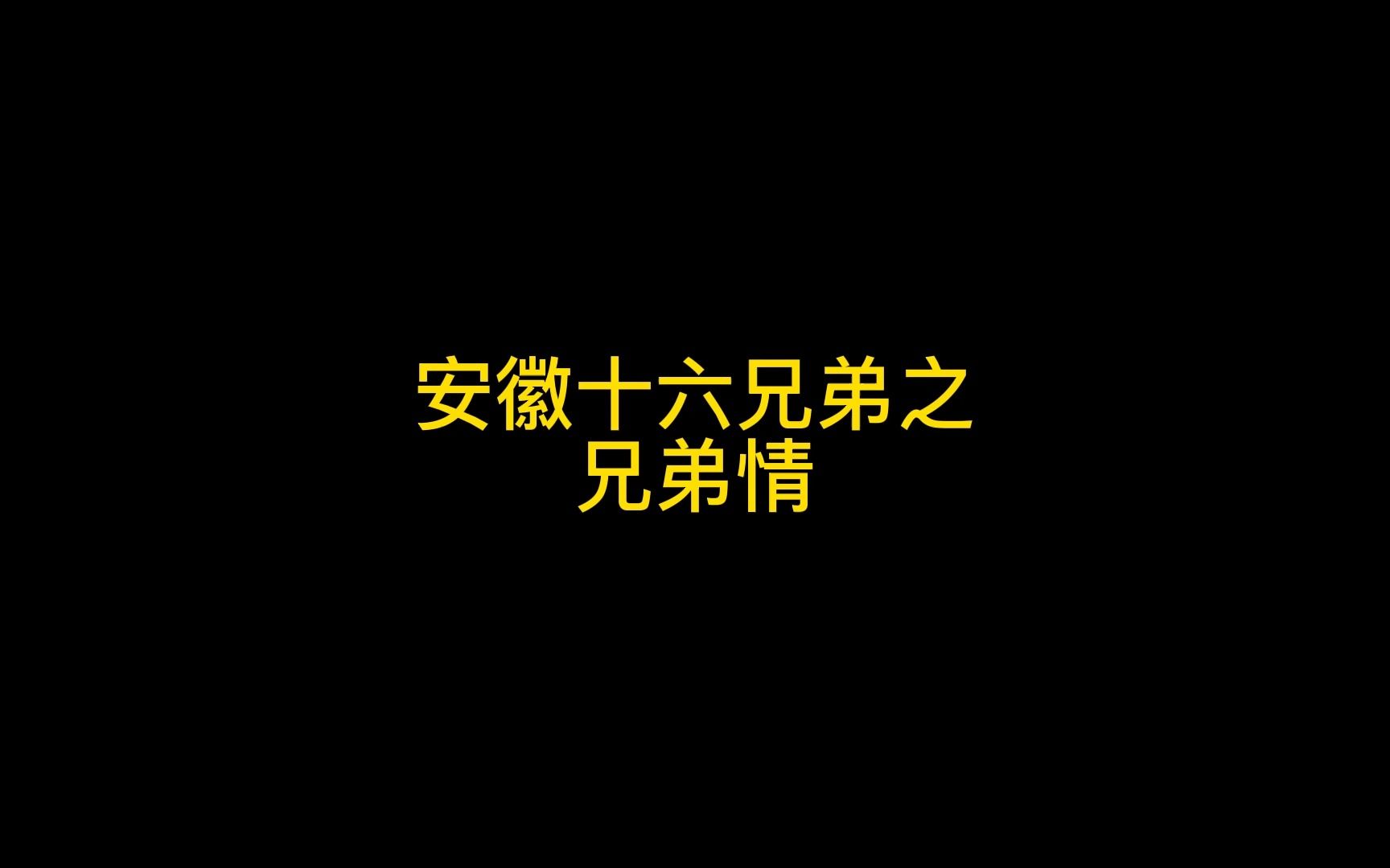 安徽十六兄弟之兄弟情哔哩哔哩bilibili