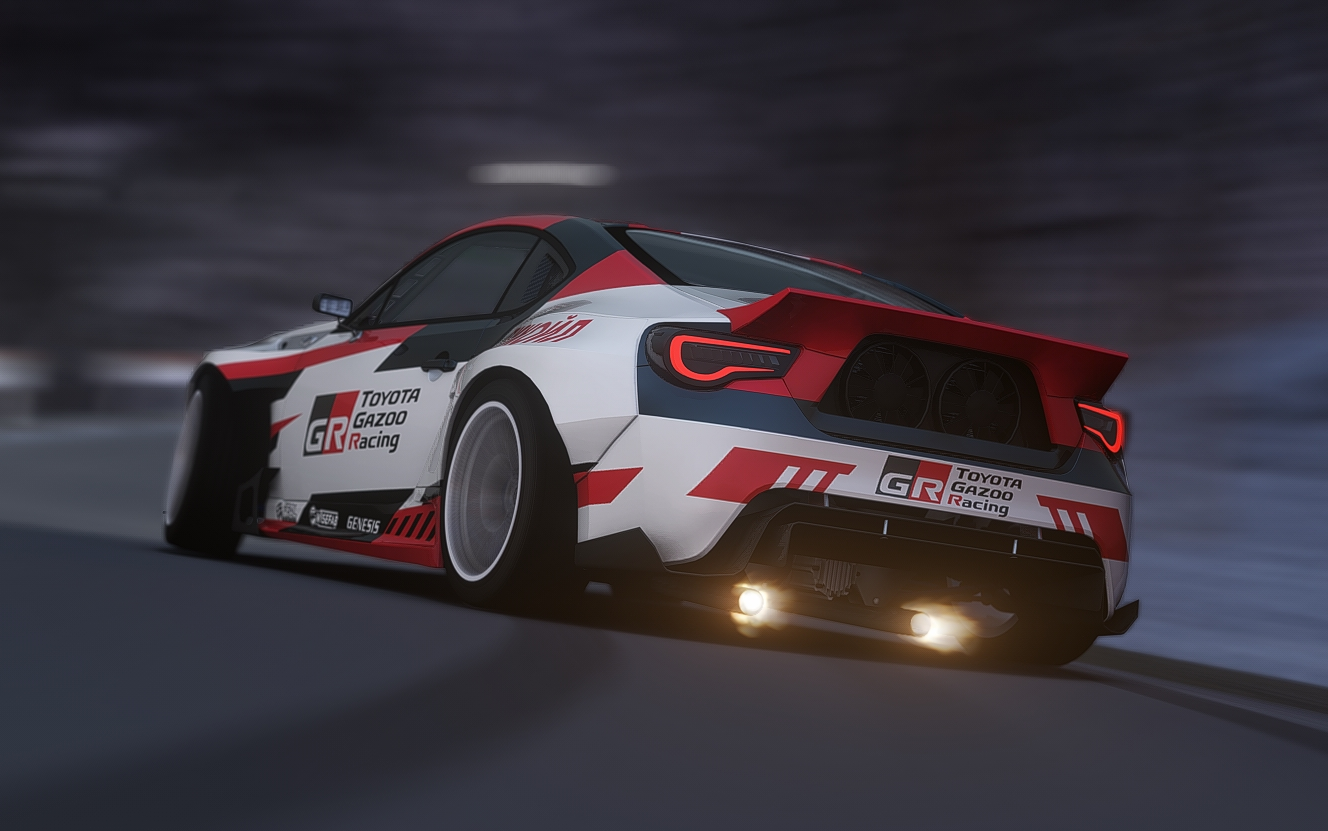 【ac】800匹gt86超狭窄小道漂移下山!