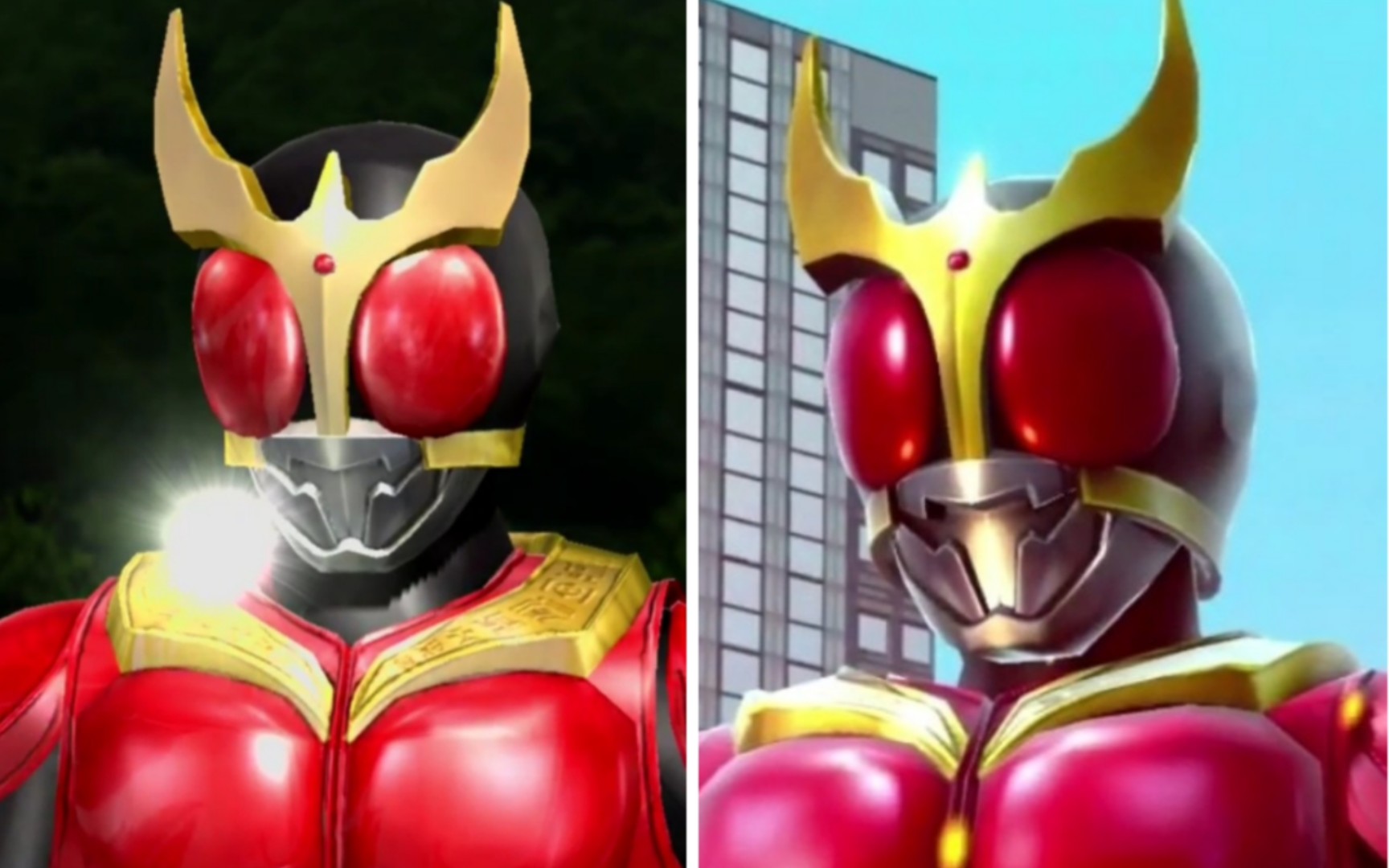 日本遊戲之假面騎士空我 全能型態變身必殺技新舊效果對比影片