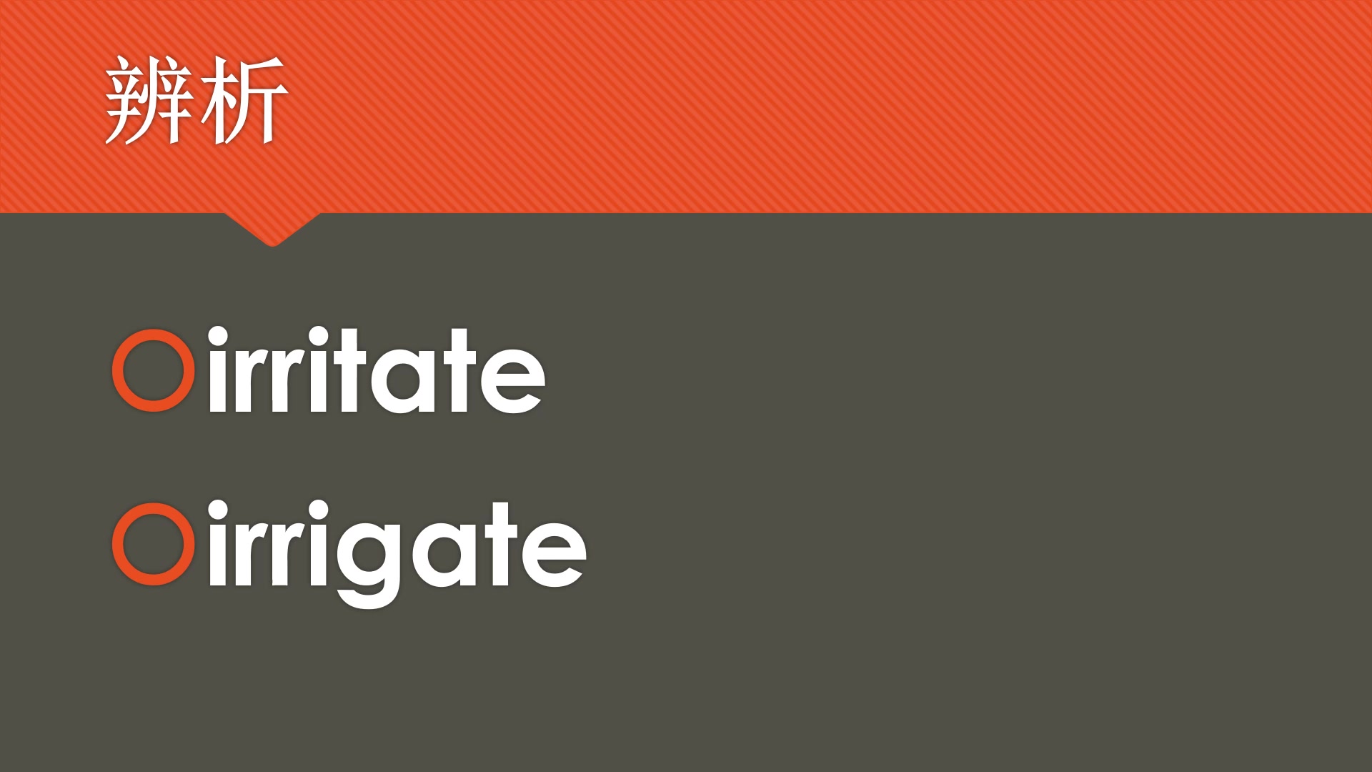 【小熊先生的课堂】【英语单词辨析】irritate,irrigate词义辨析哔哩哔哩bilibili