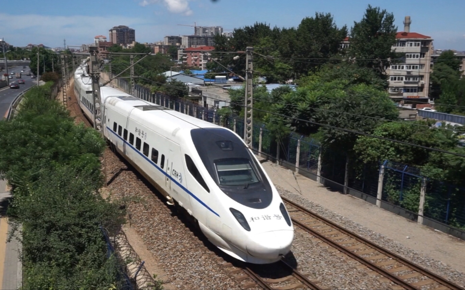 d7733 crh5a-5003 驴王5001重联运行