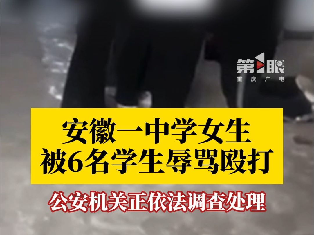 安徽一中学女生被6名学生辱骂殴打哔哩哔哩bilibili