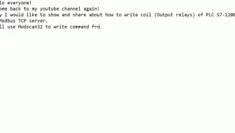 TIA Portal V18  PLC S7-1200 Modbus Server write coil (Digital Outputs)