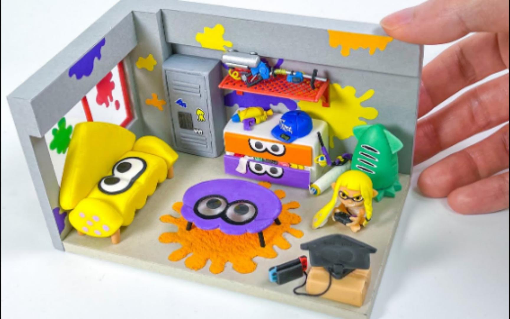 【splatoon3搬运】diy 微型的水产房间 --聚合物粘土教学