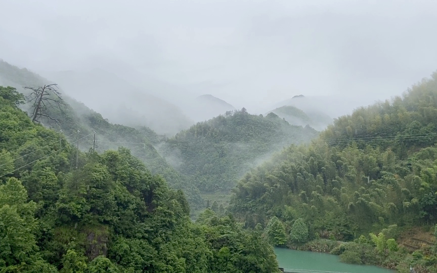 [图]遂昌县云雾缭绕的高山上有一个长寿村无癌村--汤山头村