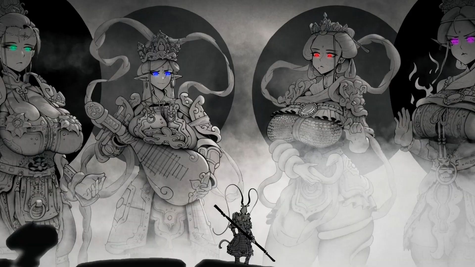 黑悟空,但是性转四大天王