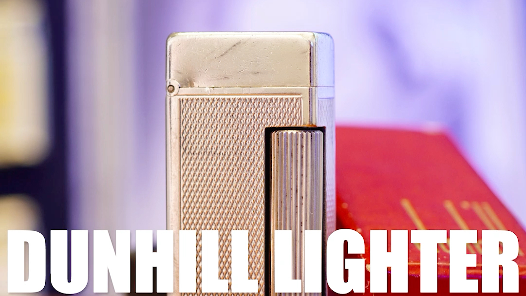 古董打火机收藏 瑞士制造dunhill登喜路竖版煤油机