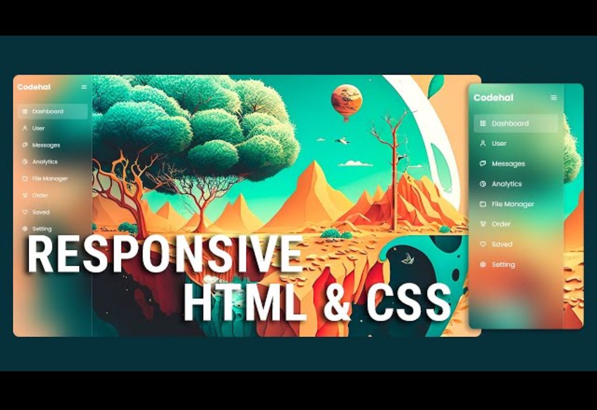 HTML5+CSS3 毛玻璃菜单网站开发设计制作哔哩哔哩bilibili