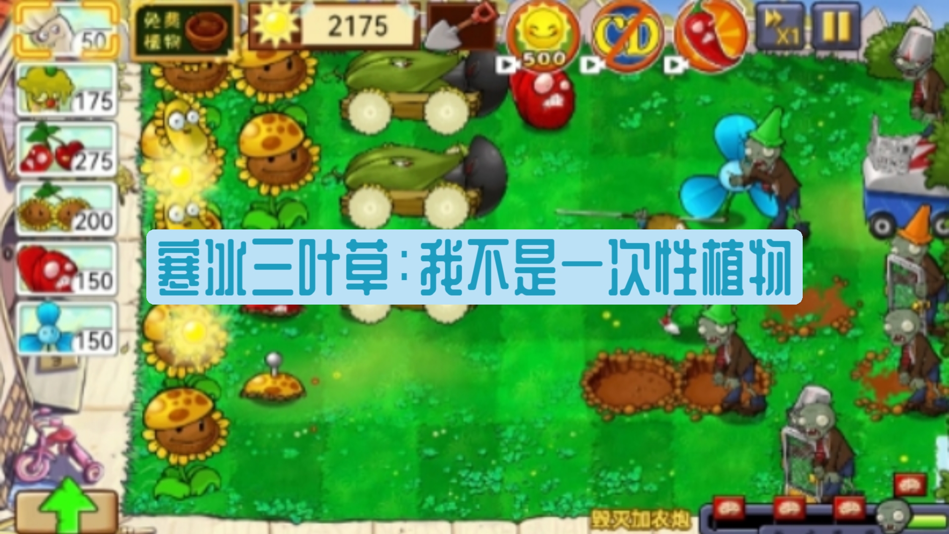 植物大战僵尸 小程序里无敌的bug哔哩哔哩bilibili