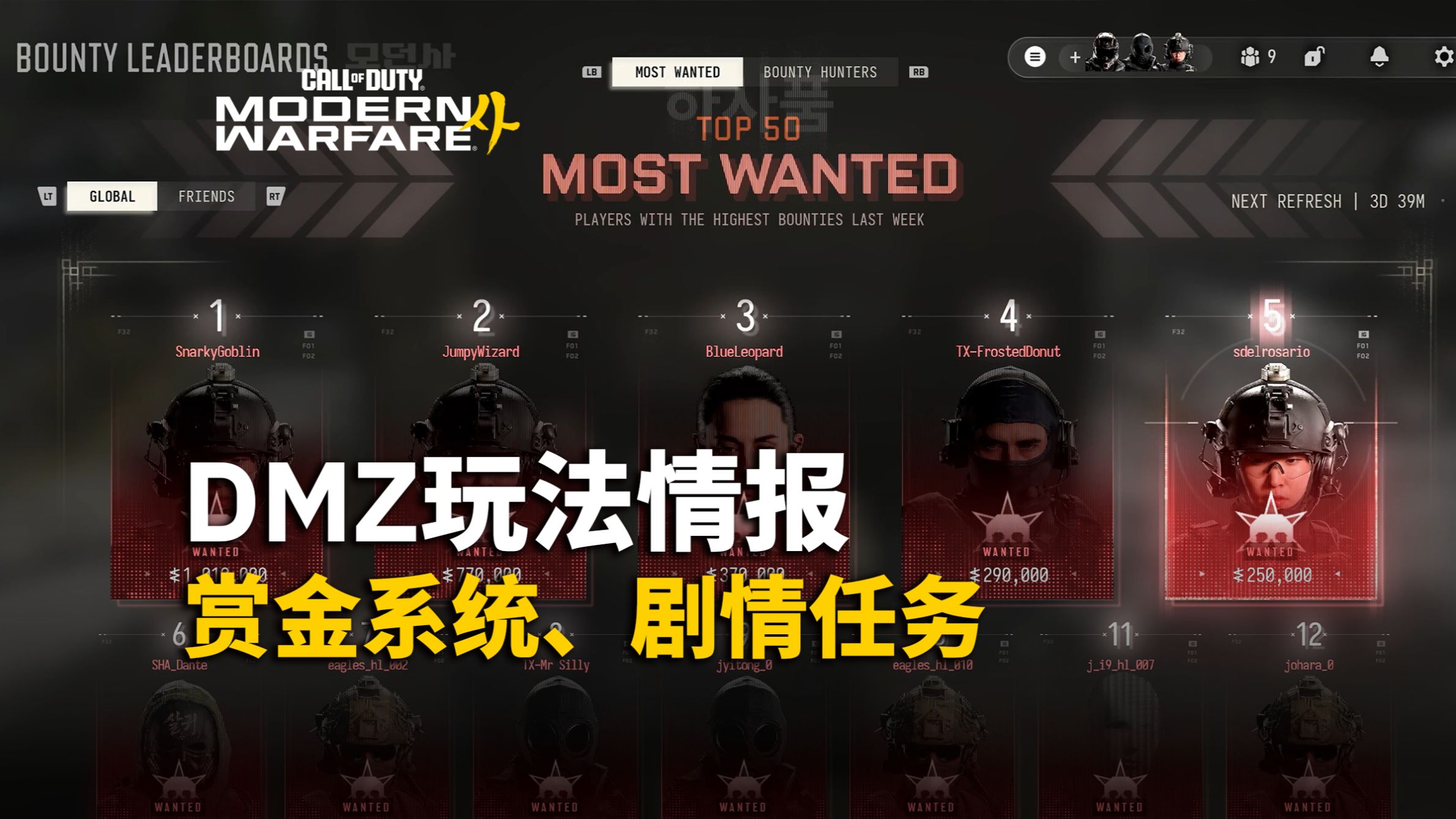 【资讯】《黑色行动7》最终周奖励发布丨DMZ模式玩法情报：赏金系统、剧情任务丨使命召唤23现代战争4