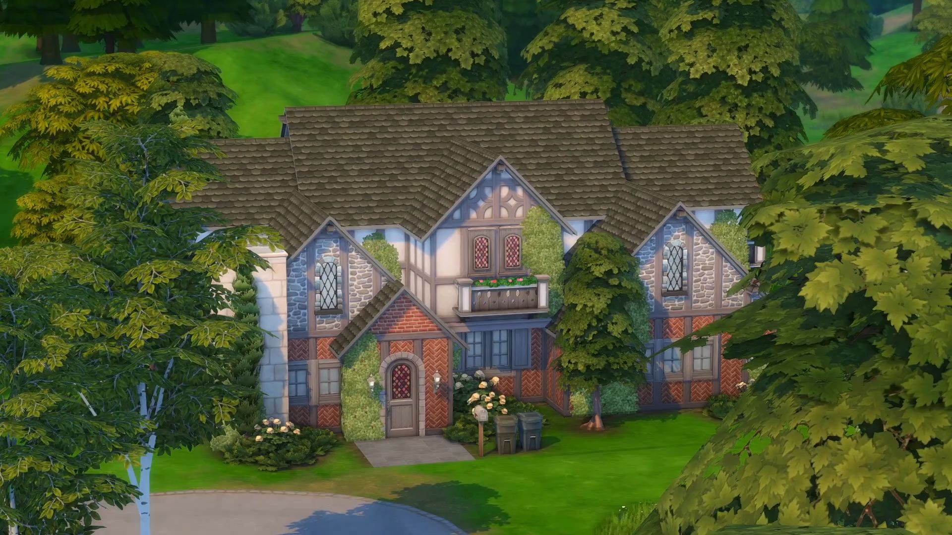 模拟人生4速建搬运:舒适的都铎式cozy tudor home 91 the sims 4