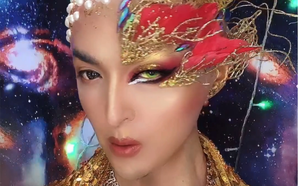 千变tony创意妆容教程_哔哩哔哩 (゜-゜)つロ 干杯~-bilibili