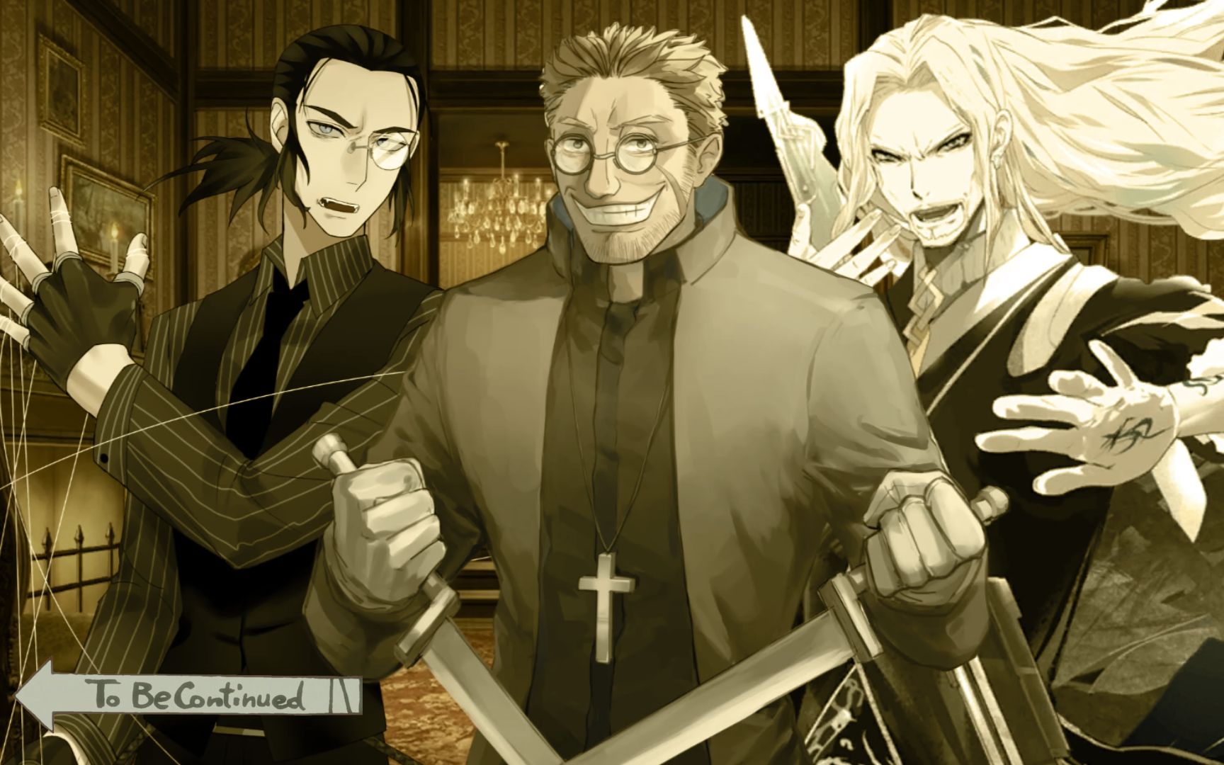 【fgoxhellsing】【美人鱼名场面】关于神父忘了带圣钉这件事_哔哩