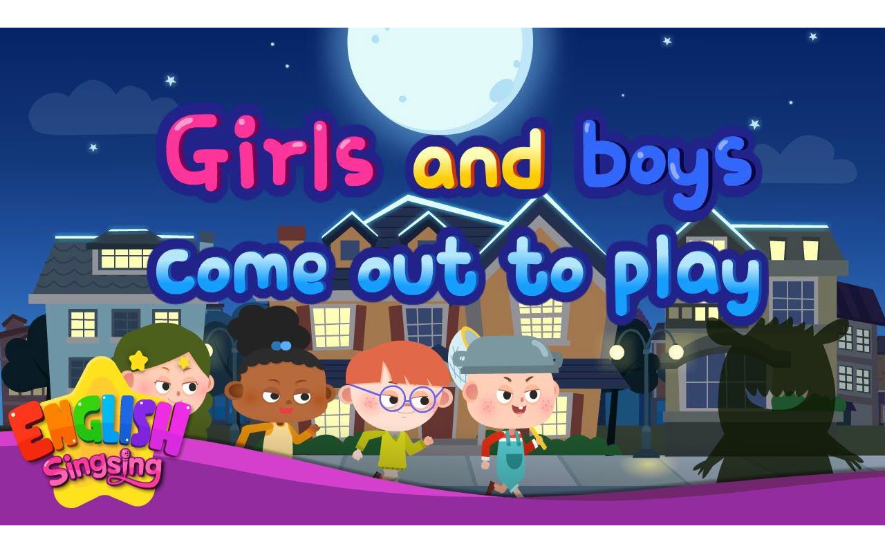 girls and boys come out to play - nursery rhymes