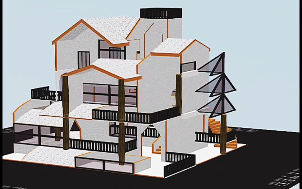 [图]〖住在影子里〗现代单人建筑教程分享|明日之后|