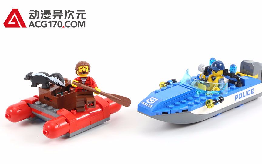 动漫异次元乐高lego城市60176激流追击
