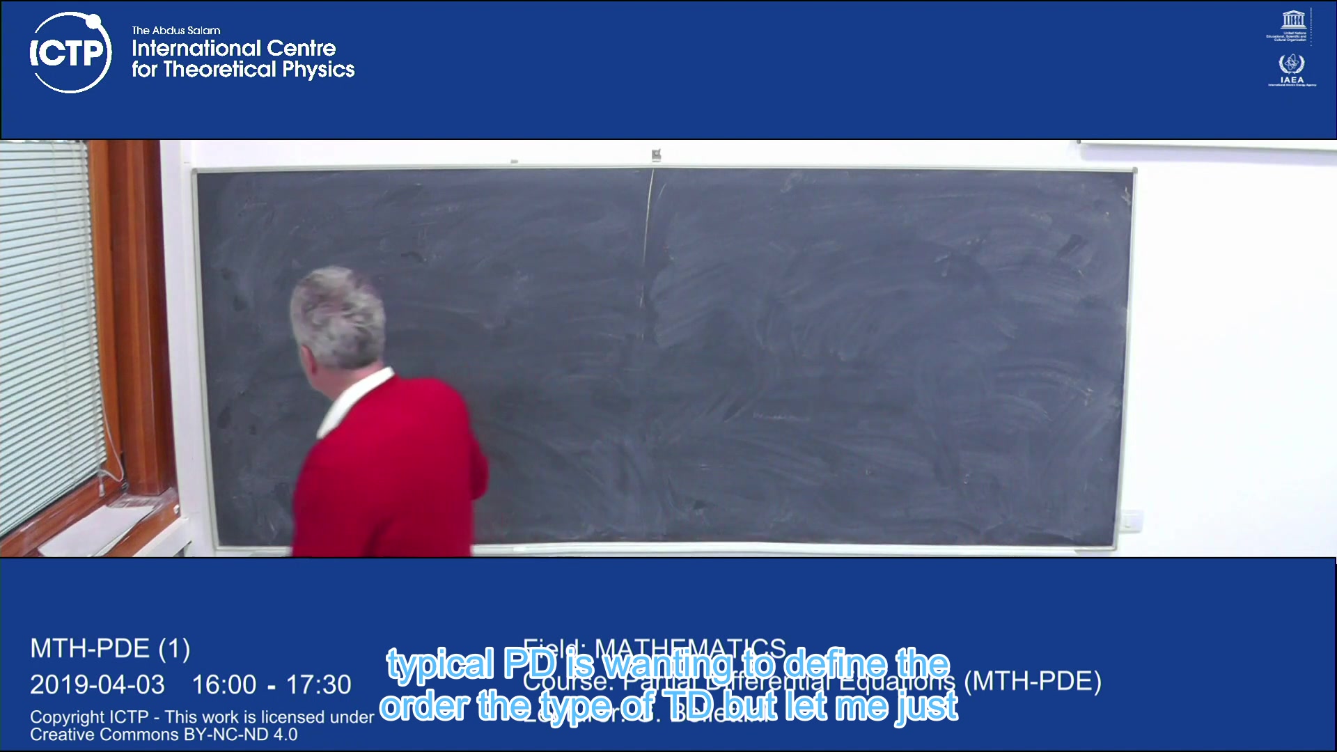 ICTP 国际理论物理中心 Partial Differential Equations 偏微分方程PDE哔哩哔哩bilibili