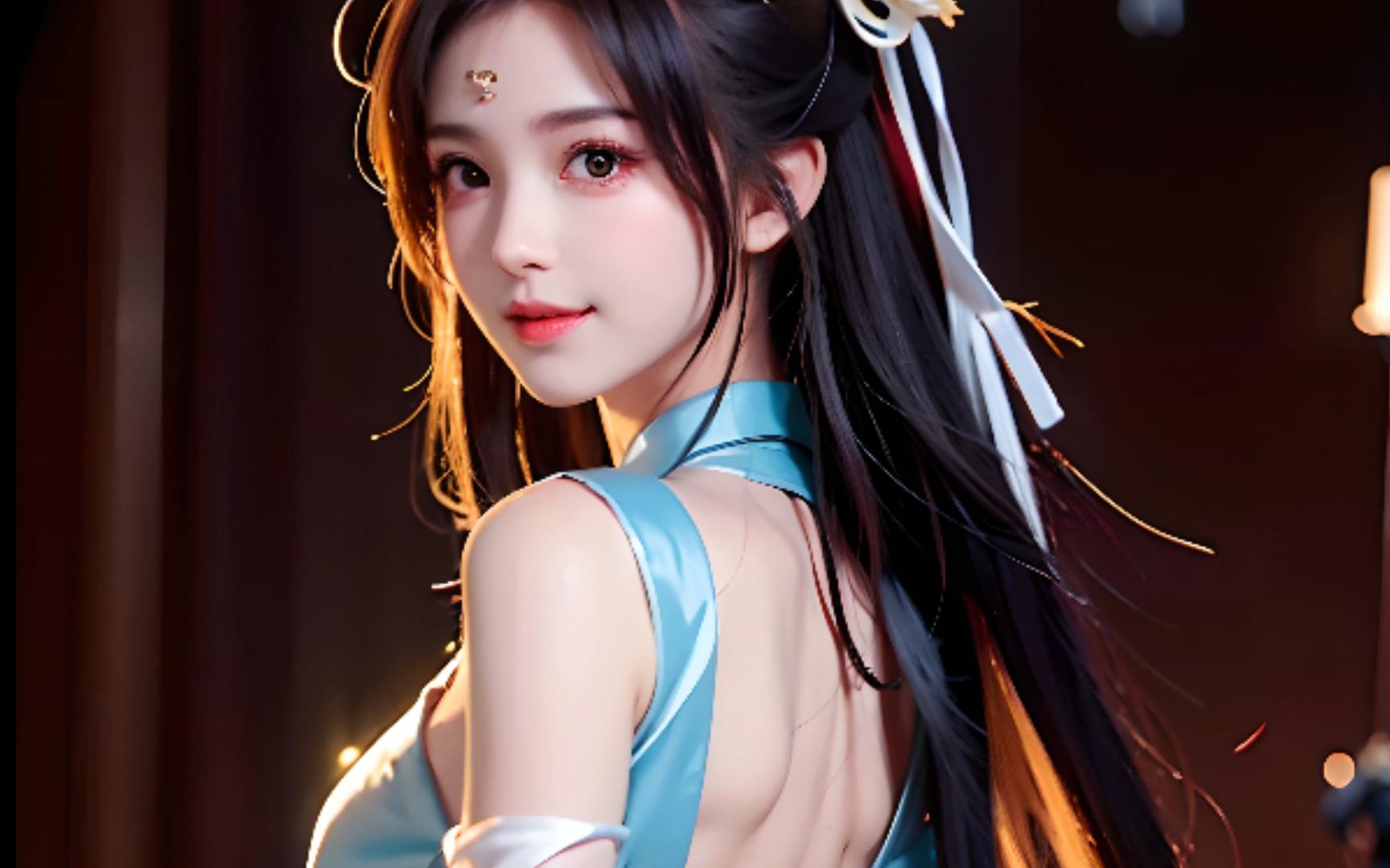 【ai绘画】汉服古风第四期 回眸一笑百媚生,六宫粉黛无颜色 stable