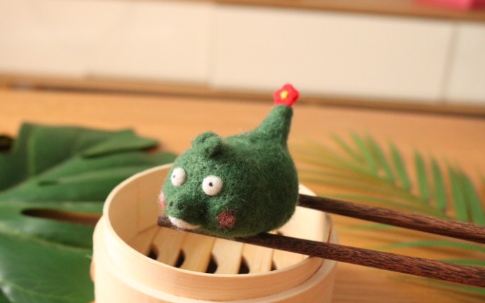 羊毛毡戳戳乐快乐翘屁鳄鱼视频教程