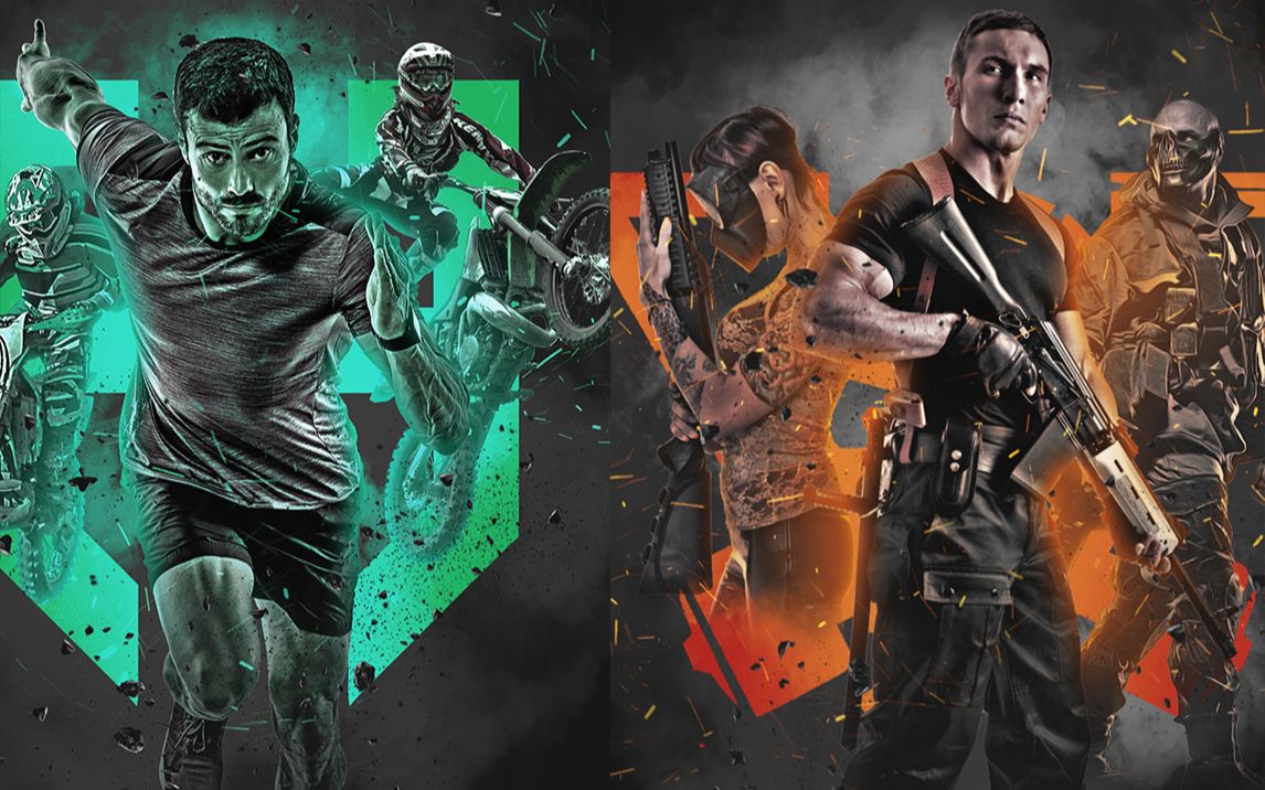 国外超酷射击运动电影海报效果图ps动作教程