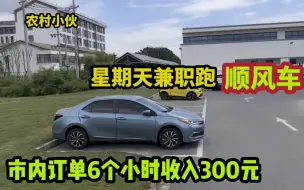 Download Video: 农村小伙兼职跑顺风车，半天收入300元。