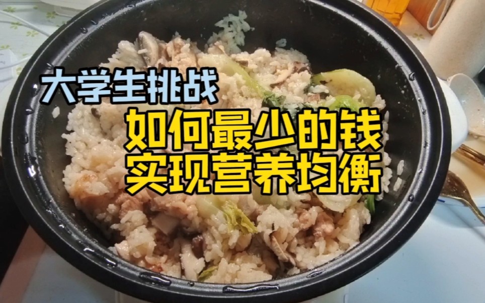 大学生挑战用最少的钱在学校健康饮食第一天哔哩哔哩bilibili